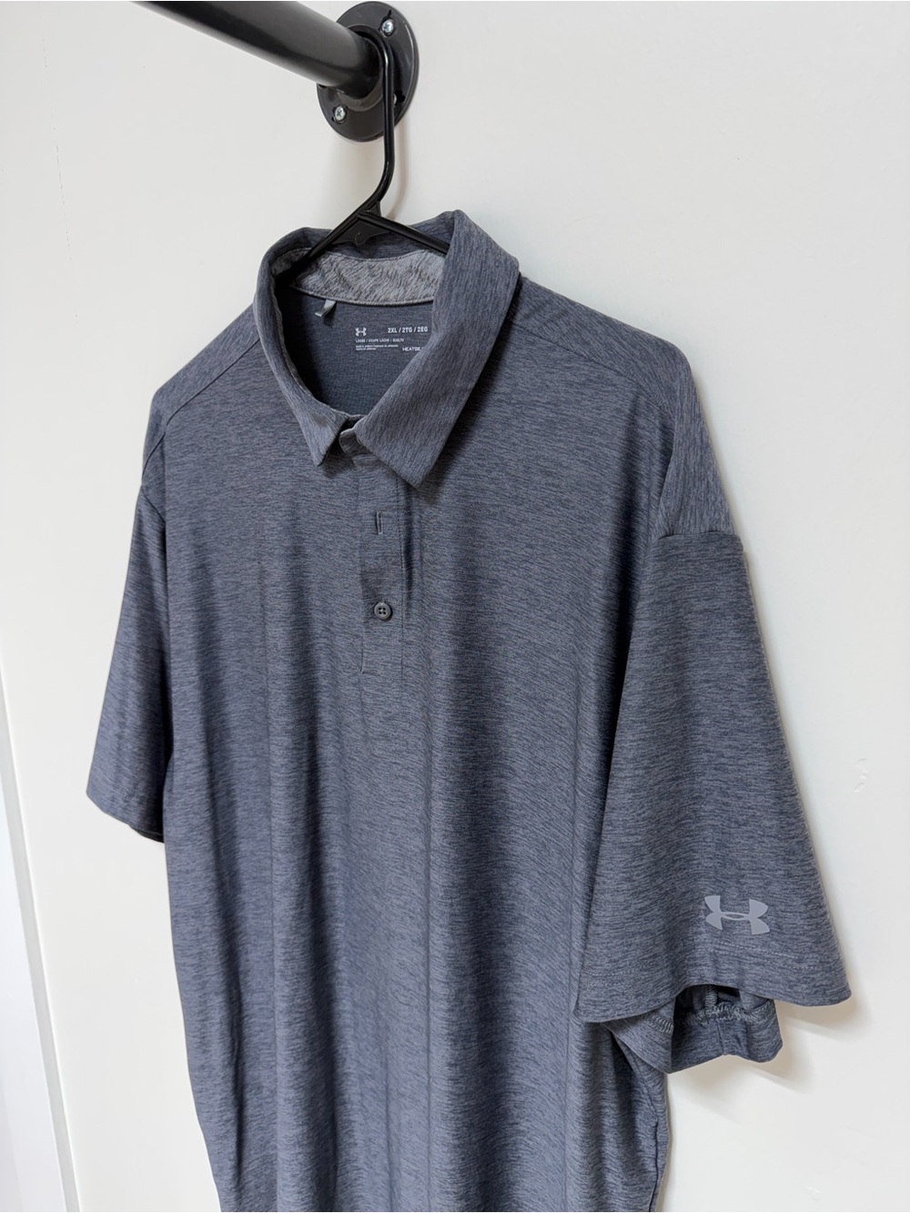 Under Armour Men's Charcoal Heather Polo
